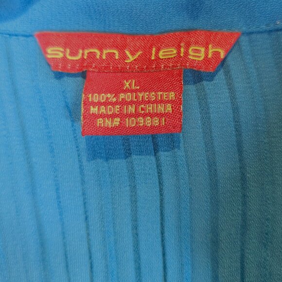 Women’s Vintage Ruffle Pleated Top Size XL - Picture 3 of 3